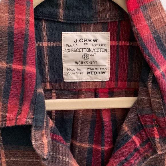 Jcrew Plaid Flannel Button-up - Picture 2 of 2